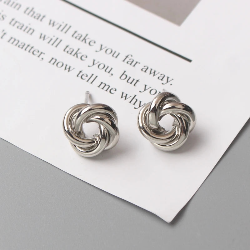 Twist Flower Earrings