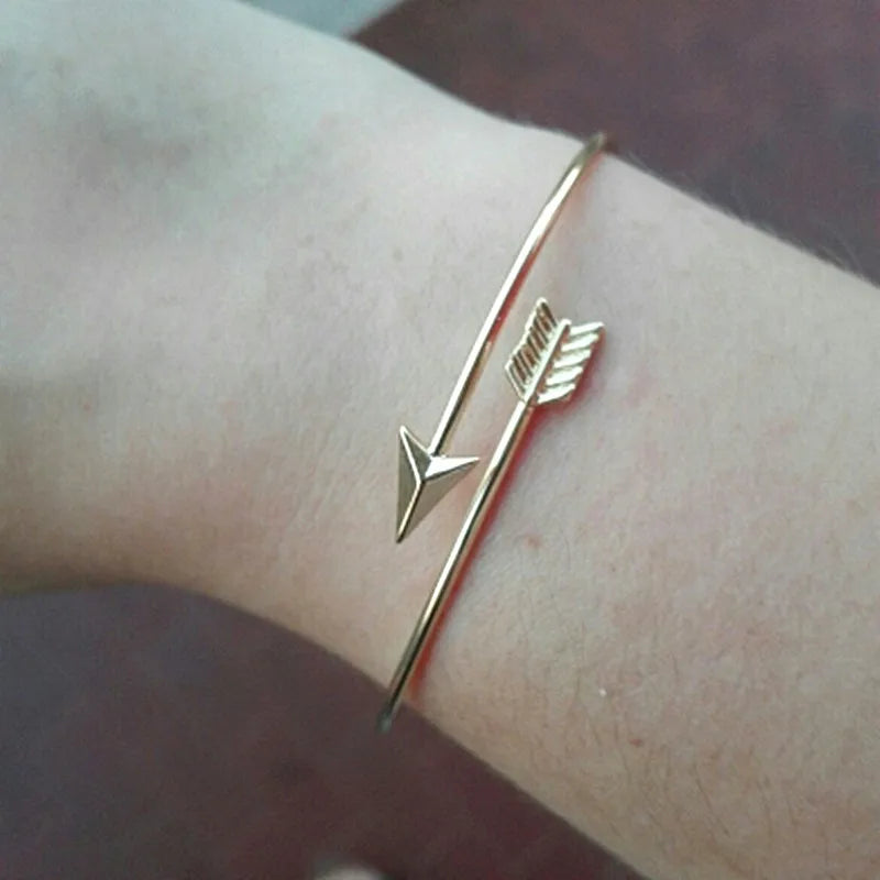 Leaf Arrow Triangle Heart Bracelet