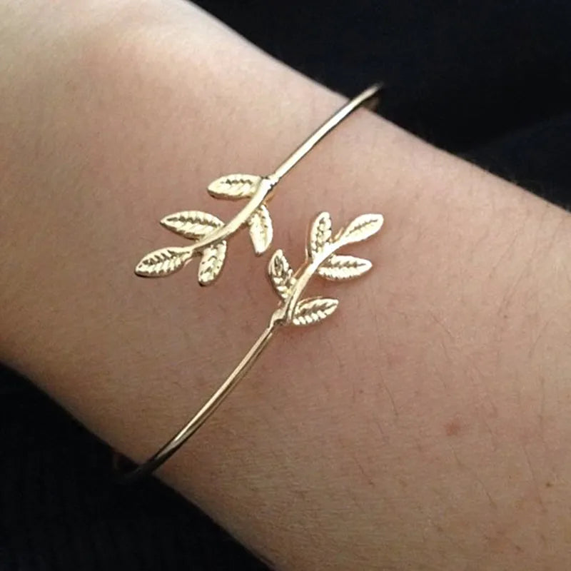 Leaf Arrow Triangle Heart Bracelet