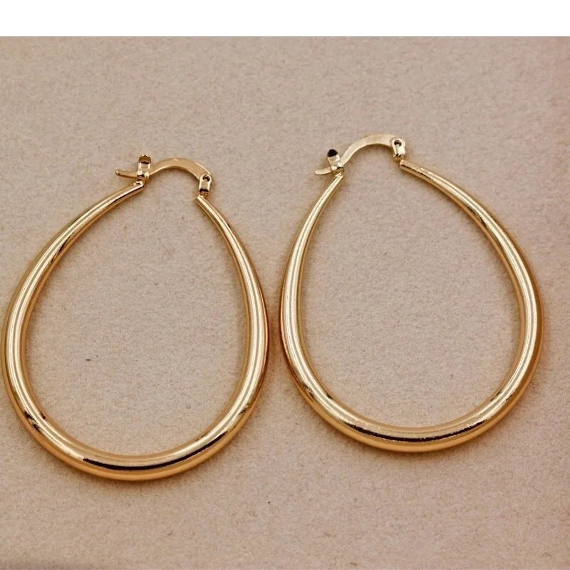 Smooth Hoop Earrings