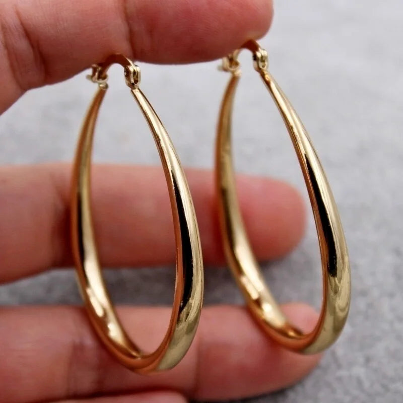 Smooth Hoop Earrings