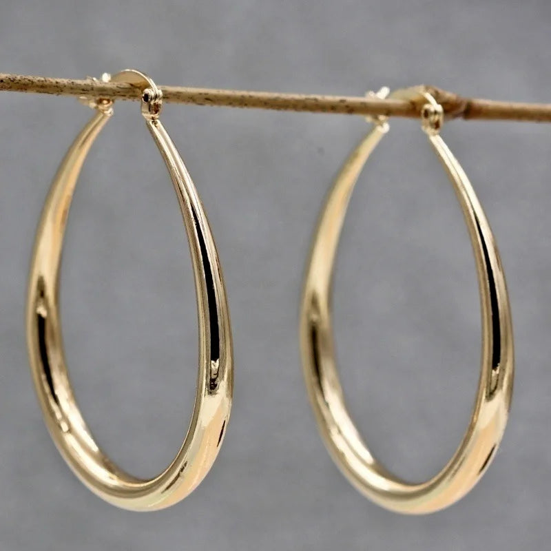 Smooth Hoop Earrings