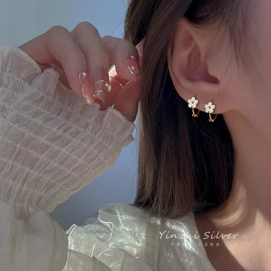 Flower Gold Earrings